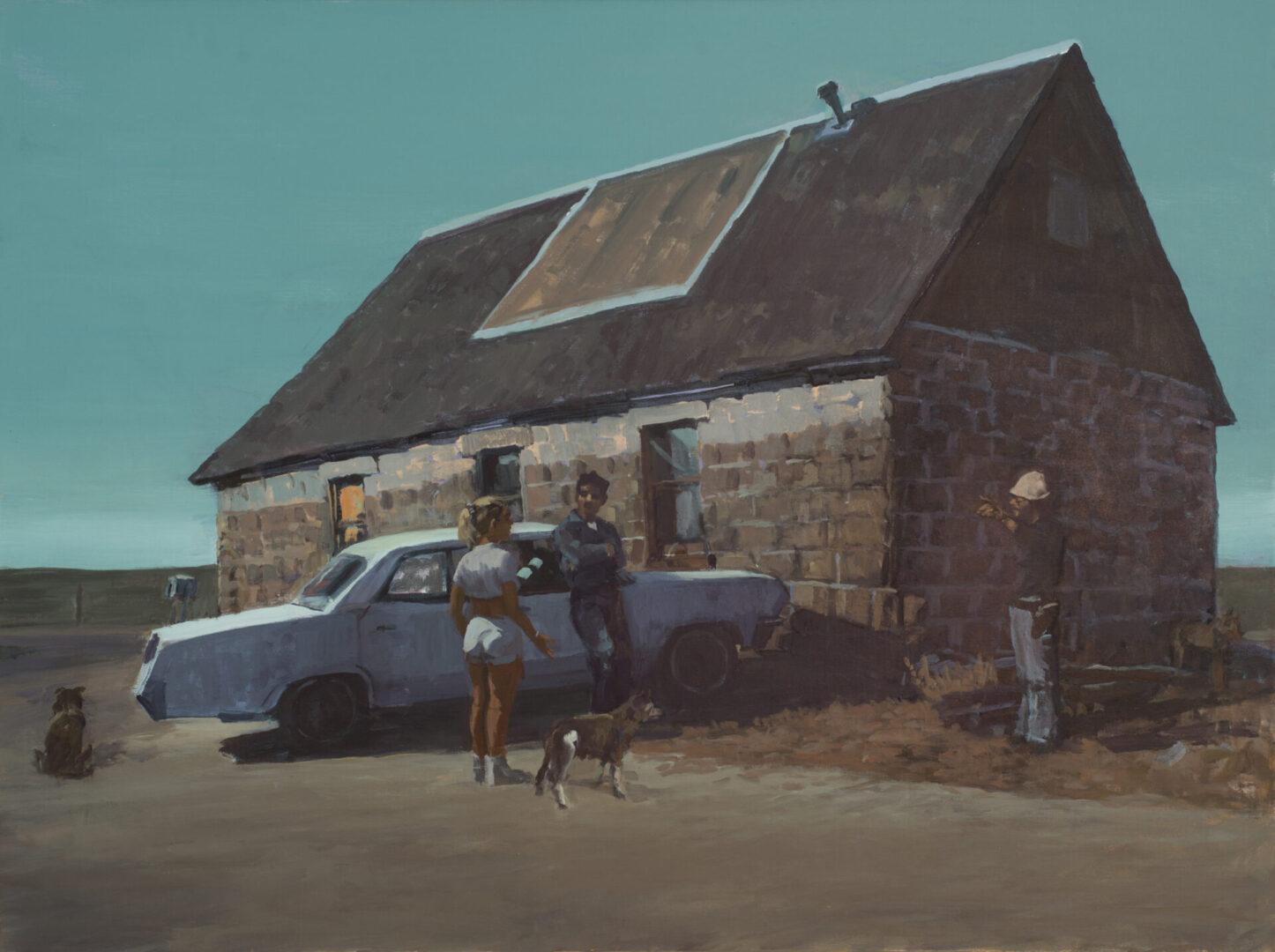 STONE HOUSE<br>
1998<br>
36" x 48"
