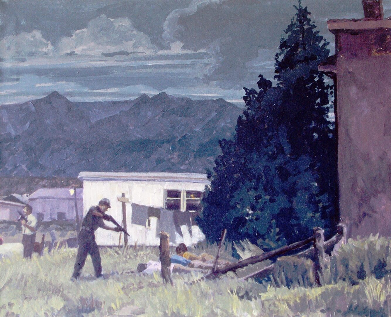 EXECUTION<br>
1986<br>
24" x 30"
