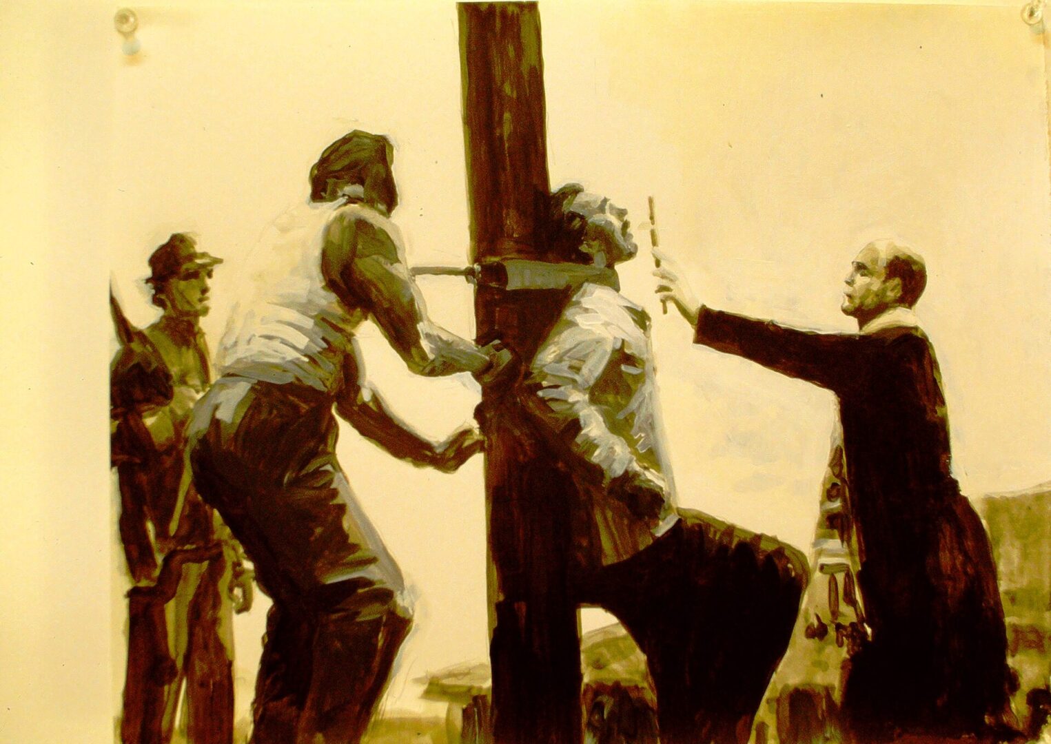 THE EXECUTION<br>
1991<br>
11" x 14"
